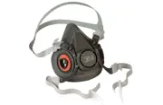 3M halvmask 6200 i storlek medium med bajonettfästen för filter från 6000-serien