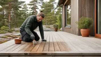 Bästa träolja utomhus