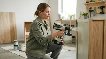 Batteridriven färgspruta illustrert som färgsprutor hos Färgspruta.com