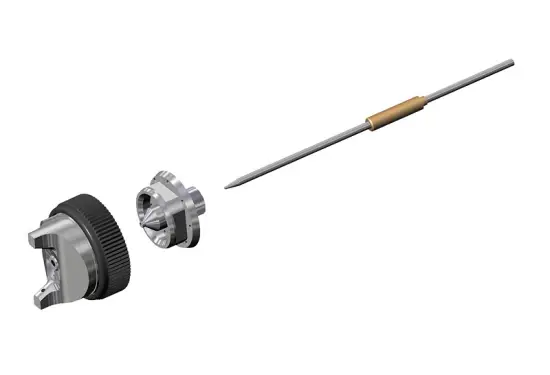 Munstycke 1,8 mm komplett från Flair med nål och luftkåpa till tryckluftsspruta
