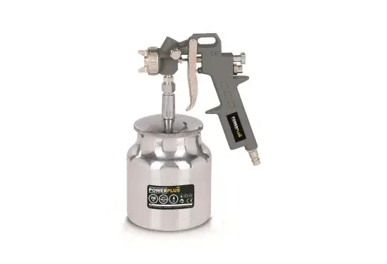 Hero-Tools Målspruta 0,75 liter tryckluftsdriven sugmatad justerbar pistol