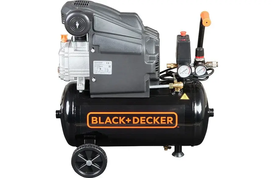 Black & Decker BD 205/24 oljesmord kompressor med 24 liters tank och hjul