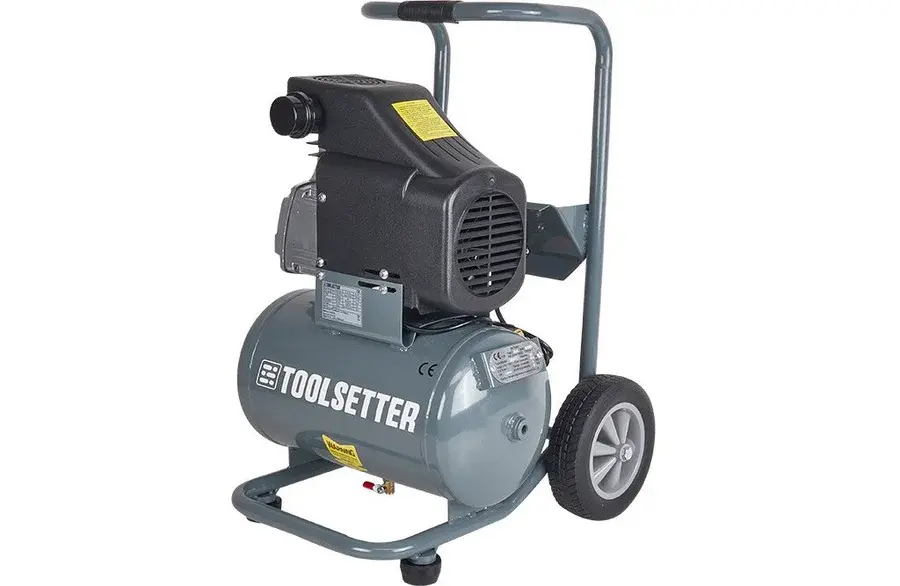Toolsetter portabel kompressor 2,5 HK med 20 liters tank och reduktionsventil