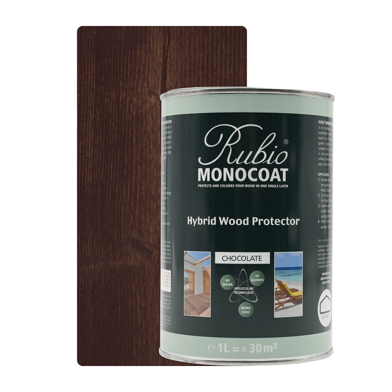 Rubio Monocoat Hybrid Wood Protector 1 liter träolja för altan och fasad utomhus