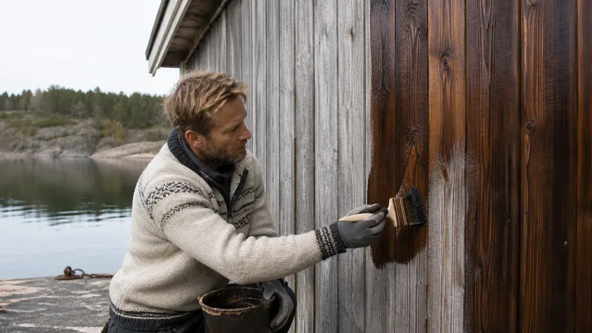 Roslagsmahogny illustrert som färg & lack hos Färgspruta.com