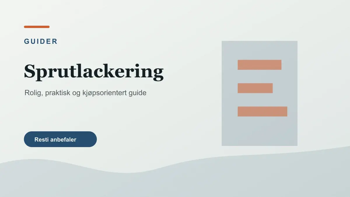 Sprutlackering illustrert som guider hos Färgspruta.com